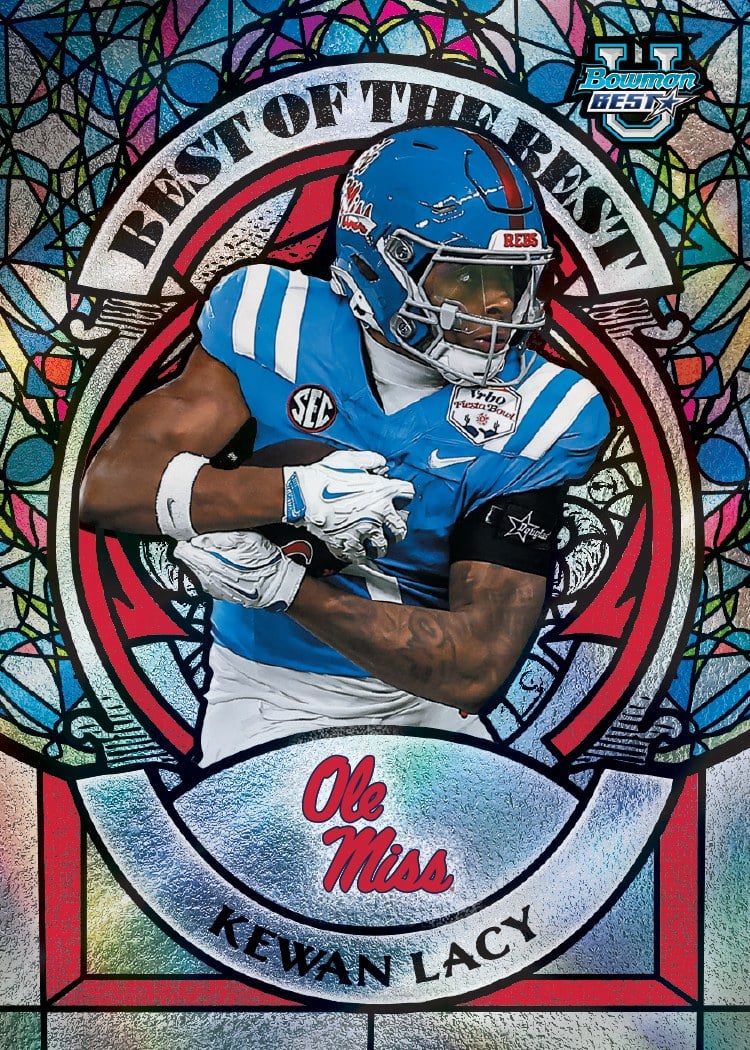 2026 Bowman University Best Football Kewan Lacy Best of the Best
